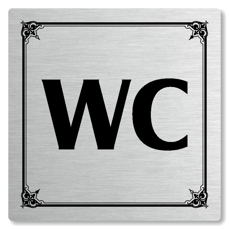 WC, 100x100mm, stříbrná, Nebraska